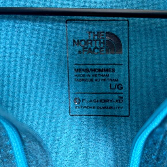 The North Face Kilowatt 1/4 Zip Pullover Blue FlashDry-XD Lightweight Mens Large - Picture 6 of 8